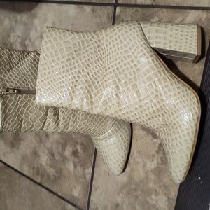 Snake skin boots